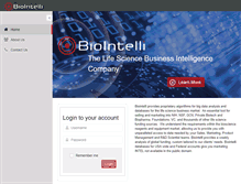 Tablet Screenshot of biointelli.com
